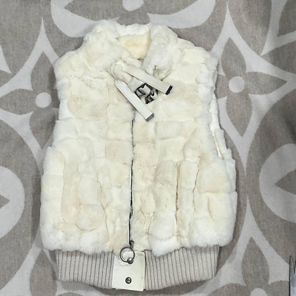 Louis Vuitton Rabbit Fur and Leather Vest